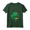 Donna San Patrizio Leprechaun Trifoglio Maglietta con Collo a V - Design Carino per Festeggiare il Festival Irlandese
