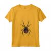 Donna Ragno Vedova Nera - Maglietta con Collo a V per Arte Gotica e Cultura Geek - Ideale per Halloween e Autunno