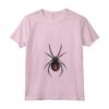 Donna Ragno Vedova Nera - Maglietta con Collo a V per Arte Gotica e Cultura Geek - Ideale per Halloween e Autunno