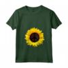 Donna Girasole Pace Segno Retrò Anni '60 '70 Love Kindness - Maglietta con Collo a V per Amanti della Pace - Ideale come Regalo per Sostenitori dei Diritti Umani