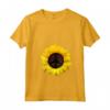 Donna Girasole Pace Segno Retrò Anni '60 '70 Love Kindness - Maglietta con Collo a V per Amanti della Pace - Ideale come Regalo per Sostenitori dei Diritti Umani
