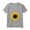 Donna Girasole Pace Segno Retrò Anni '60 '70 Love Kindness - Maglietta con Collo a V per Amanti della Pace - Ideale come Regalo per Sostenitori dei Diritti Umani