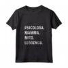Donna Mamma Psicologa Frase Divertente - Maglietta con Collo a V per un Look Comodo e Spiritoso
