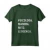Donna Mamma Psicologa Frase Divertente - Maglietta con Collo a V per un Look Comodo e Spiritoso