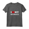 Donna I Love My Sensei - Maglietta con Collo a V Vintage per Mostrare Amore al Tuo Sensei