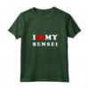 Donna I Love My Sensei - Maglietta con Collo a V Vintage per Mostrare Amore al Tuo Sensei