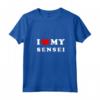 Donna I Love My Sensei - Maglietta con Collo a V Vintage per Mostrare Amore al Tuo Sensei