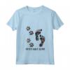 Donna Never Walk Alone Paw Dog Flower Shirt - Maglietta Amici Cane Amante - Regalo Compleanno Natale Estate