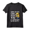 HapTiger Minions Can I Ignore You Later Maglietta con Collo a V - Officially Licensed Apparel for Fans - Funny Minions T-shirt