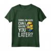 HapTiger Minions Can I Ignore You Later Maglietta con Collo a V - Officially Licensed Apparel for Fans - Funny Minions T-shirt