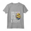 HapTiger Minions Can I Ignore You Later Maglietta con Collo a V - Officially Licensed Apparel for Fans - Funny Minions T-shirt