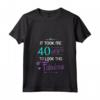 Donna Idea regalo per il 40 compleanno Favolosi 40 anni Maglietta con Collo a V - Regalo Compleanno Donna Speciale