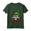 Donna Teacher Elf Divertente - Costume Maglietta con Collo a V per Natale - Ideale come Pigiama o Outfit da Elf Partner