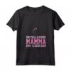 Donna Abbigliamento Premaman Gravidanza Divertente Festa Neo Mamma Maglietta con Collo a V - Installazione Mamma In corso - Idea Regalo Compleanno 2021