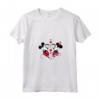 HapTiger Mickey and Minnie Love Gaze Hearts Maglietta con Collo a V - Valentine's Day Couples T-Shirts - Official Disney Merchandise