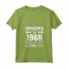 Made In 1968 Vintage 52nd Birthday Maglietta con Collo a V - Retro Design - Unique Gift Idea