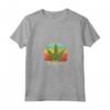 Donna Foglia di Cannabis Marijuana Erbaccia - Maglietta Collo a V Design Vintage - Ideale per Fumatori di Erba e Cannabis