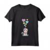 Donna Unicorno Carino con Cuori - Amo gli Unicorni Maglietta con Collo a V - Ideale per gli Amanti dell'Unicorno