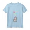 Donna Unicorno Carino con Cuori - Amo gli Unicorni Maglietta con Collo a V - Ideale per gli Amanti dell'Unicorno