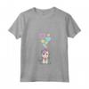 Donna Unicorno Carino con Cuori - Amo gli Unicorni Maglietta con Collo a V - Ideale per gli Amanti dell'Unicorno