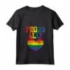 Donna Proud Ally Heart Protest LGBTQ Rainbow Flag Gay Pride Ally Maglietta con Collo a V - Supporto per la Comunità LGBTQ - Acquista T-shirt per i Diritti Civili e l'Uguaglianza