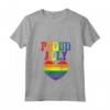 Donna Proud Ally Heart Protest LGBTQ Rainbow Flag Gay Pride Ally Maglietta con Collo a V - Supporto per la Comunità LGBTQ - Acquista T-shirt per i Diritti Civili e l'Uguaglianza