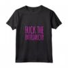 Donna Fuck The Patriarchy Maglietta Divertente - Regalo Femminista con Collo a V - Ideale per Compleanno - Marca HapTiger