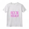 Donna Fuck The Patriarchy Maglietta Divertente - Regalo Femminista con Collo a V - Ideale per Compleanno - Marca HapTiger