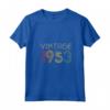 Donna Vintage 1953 - 70° Compleanno Regalo Maglietta Retrò con Collo a V - Ideale per Compleanni Anni '60, '70, '80