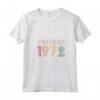 Donna Vintage 1972 50° Compleanno - Retro Maglietta Collo a V - Ideale Compleanno 50 Anni Uomini Donne