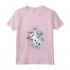 HapTiger Frozen Olaf Dancing In The Snowflakes - Officially Licensed T-shirt - Perfect for Kids and Disney Fans - 16FRZN039WA