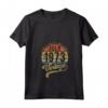 Donna Reto Vintage 48° Compleanno - Maglietta Collo a V Nata nel Luglio 1973 - Ideale Regalo d'Anniversario per 48 Anni - Stile Distressed