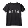 Mano di Scheletro delle Donne di Halloween Boob Maglietta - Abbigliamento Divertente per Feste e Eventi a Tema