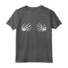 Mano di Scheletro delle Donne di Halloween Boob Maglietta - Abbigliamento Divertente per Feste e Eventi a Tema