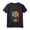 Livello 25 Maglietta Compleanno Donna Uomo - Regalo Divertente con Collo a V - Ideale per 25 Anni
