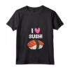 Donna I Love Sushi - Kawaii Sushi Giapponese Maglietta con Collo a V - Regalo divertente per gli Amanti del Sushi