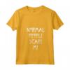 Donna Normal People Scare Me - Maglietta con Collo a V e Citazione Divertente - Regalo Divertente per Amici e Amiche
