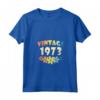 Donna 1973 Vintage Fiori - 49 Anni Compleanno - Divertente Regalo Maglietta con Collo a V per Donna - Ideale per Festa di Compleanno