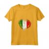 Donna Classico Italia Cuore Bandiera Italiana Design Elegante Maglietta con Collo a V - Cuore Italiano - Ideale per Patrioti alla Moda