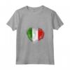 Donna Classico Italia Cuore Bandiera Italiana Design Elegante Maglietta con Collo a V - Cuore Italiano - Ideale per Patrioti alla Moda