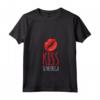 Donna Maglietta Donna Scritte Divertenti Kiss Se Ne Frega - T-Shirt con Collo a V per Compleanni - Ideale come Regalo Originale