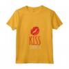 Donna Maglietta Donna Scritte Divertenti Kiss Se Ne Frega - T-Shirt con Collo a V per Compleanni - Ideale come Regalo Originale