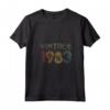 Donna Vintage 1983 38th Birthday 38 Years Old Men Women Retro Maglietta con Collo a V - Unique Gift Idea with 70's Style Design for Aunt Uncle Grandma - Funny Birthday Apparel