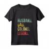 Donna Divertente - T-shirt Vintage Marito Papà Colonnello Leggenda Retrò con Collo a V - Fantastico Regalo