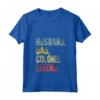 Donna Divertente - T-shirt Vintage Marito Papà Colonnello Leggenda Retrò con Collo a V - Fantastico Regalo