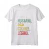 Donna Divertente - T-shirt Vintage Marito Papà Colonnello Leggenda Retrò con Collo a V - Fantastico Regalo