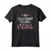 Il mio tenente colonnello è il mio regalo di San Valentino - Maglietta per Coniugi Militari e Amanti degli Animali - Ideale per festeggiare l'amore al San Valentino