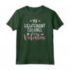 Il mio tenente colonnello è il mio regalo di San Valentino - Maglietta per Coniugi Militari e Amanti degli Animali - Ideale per festeggiare l'amore al San Valentino