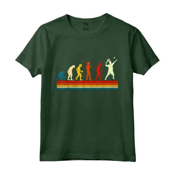 Divertente Tennista Vintage - Evoluzione Padel Tennis Regalo Maglietta per Uomini, Donne e Bambini - Ideale per Amanti del Tennis