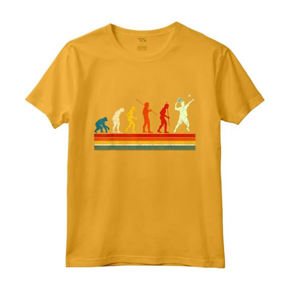 Divertente Tennista Vintage - Evoluzione Padel Tennis Regalo Maglietta per Uomini, Donne e Bambini - Ideale per Amanti del Tennis